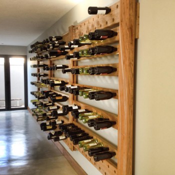 Kiaat wine shelf