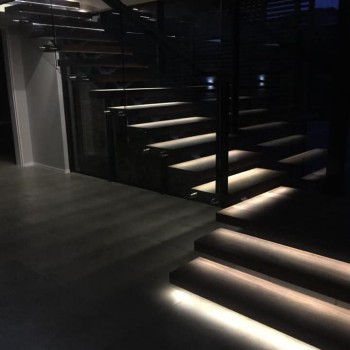 Centre spine Walnut staircase