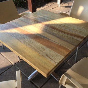 Iroko patio table
