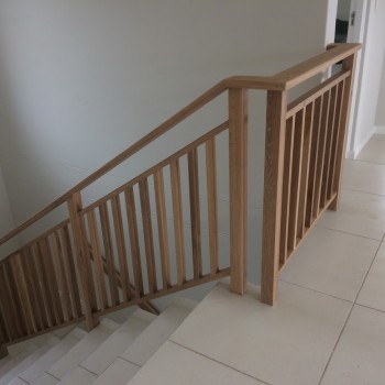 Oak balustrade